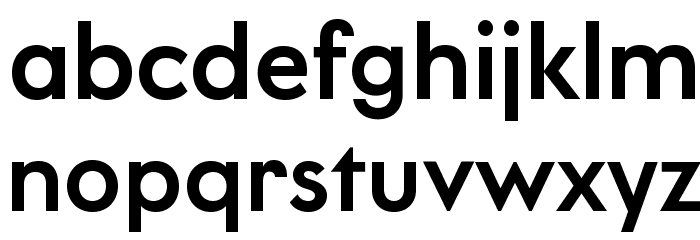 LitSans Medium Font LOWERCASE