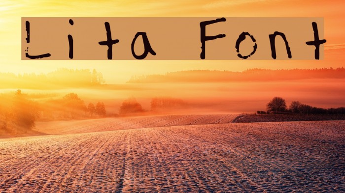 Lita Font examples