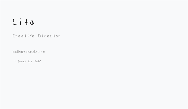 Lita Business Card