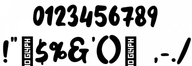 Litchi Days Font OTHER CHARS