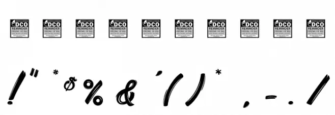 Litchis Island light_PersonalUseOnly Font OTHER CHARS