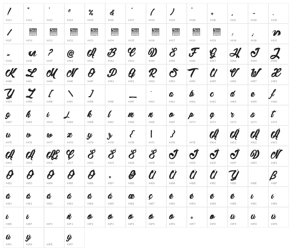 Litchis Island light_PersonalUseOnly Character Map