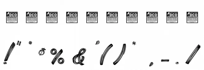 Litchis Island_PersonalUseOnly Font OTHER CHARS