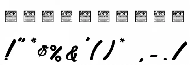 Litchis on Velvet_PersonalUseOnly Font OTHER CHARS