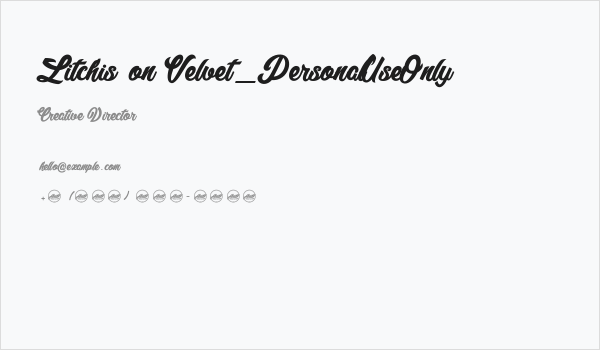 Litchis on Velvet_PersonalUseOnly Business Card