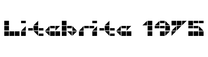 Litebrite 1975  font caratteri gratis