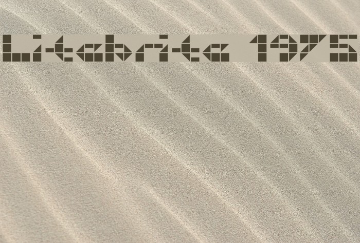 Litebrite 1975 Font examples