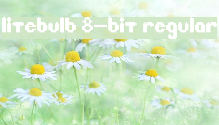 Litebulb 8-bit Regular Font examples