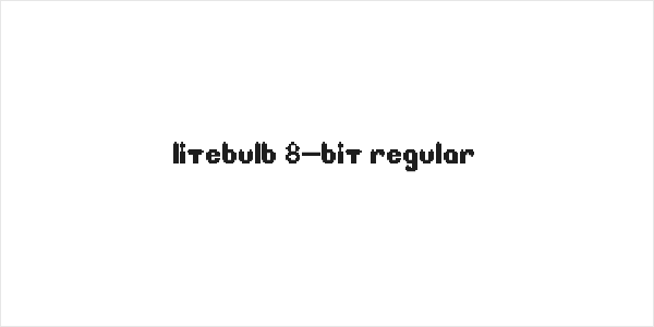 Litebulb 8-bit Regular Logo