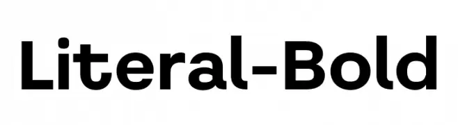 Literal-Bold  Frei Schriftart Herunterladen