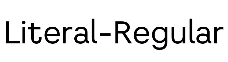 Literal-Regular  नि: शुल्क फ़ॉन्ट्स डाउनलोड
