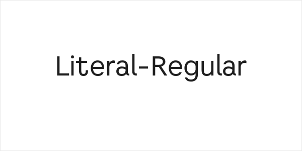 Literal-Regular Logo