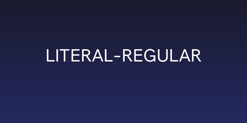 Literal-Regular Social Header
