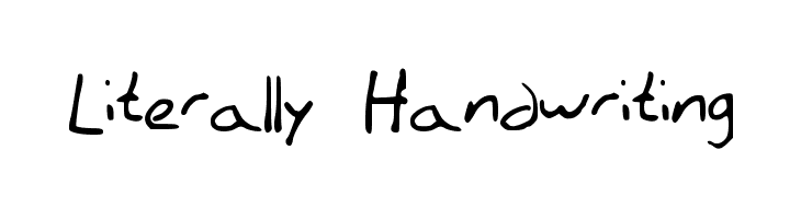 Literally Handwriting  フリーフォントのダウンロード