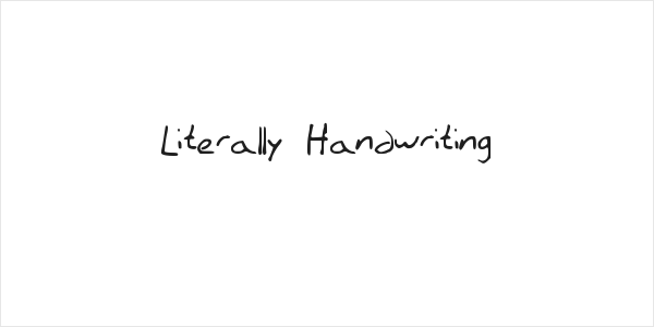 Literally Handwriting Logo
