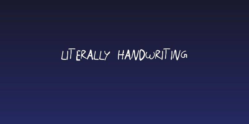 Literally Handwriting Social Header