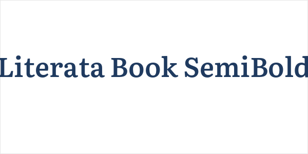 Literata Book SemiBold Logo