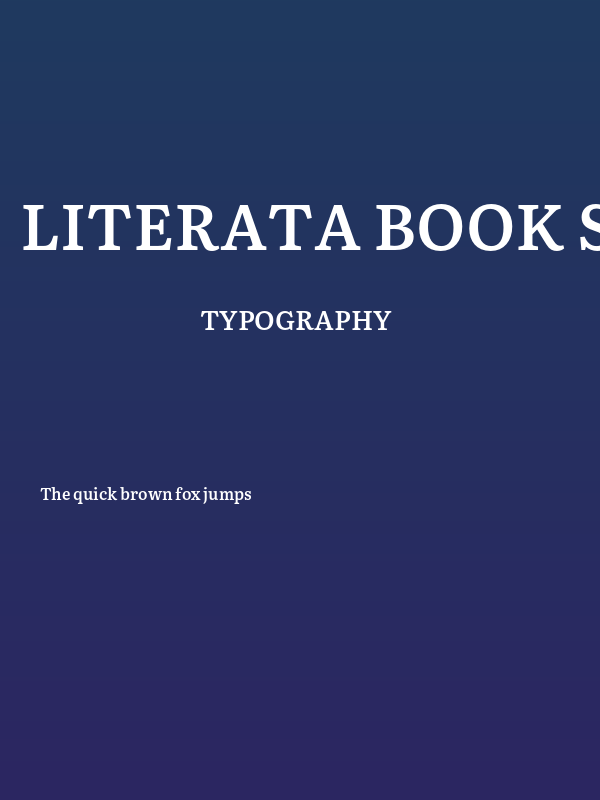 Literata Book SemiBold Poster