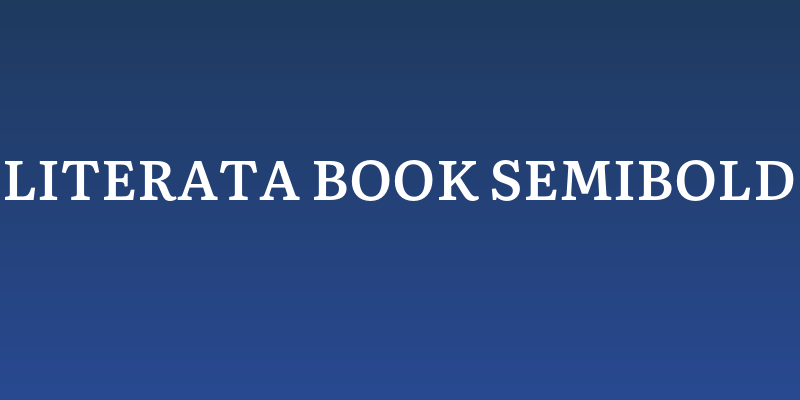 Literata Book SemiBold Social Header