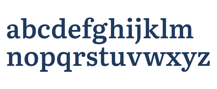 Literata Book SemiBold Lowercase