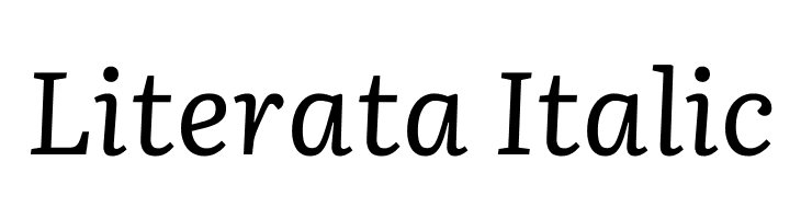 Literata Italic  Frei Schriftart Herunterladen