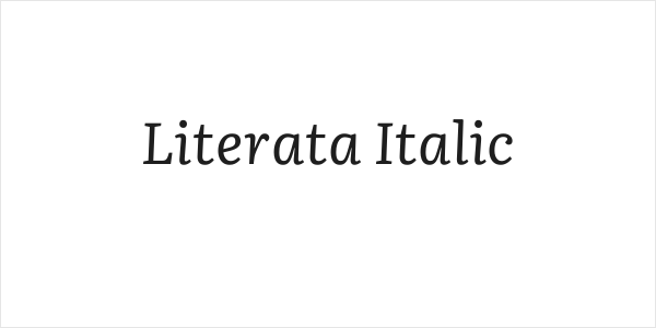 Literata Italic Logo