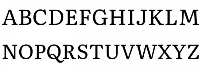 Literata Regular Schriftart Groß