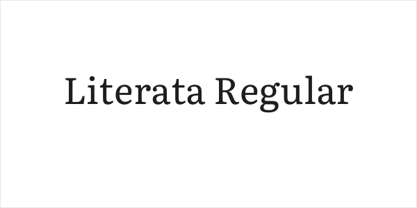 Literata Regular Logo