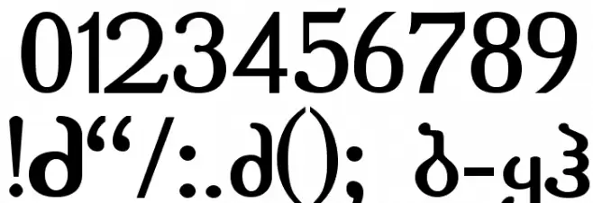 Literaturuly-ITV Bold Font OTHER CHARS