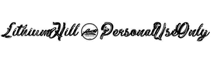 Lithium Hill_PersonalUseOnly  Frei Schriftart Herunterladen