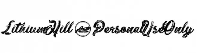 Lithium Hill_PersonalUseOnly  font caratteri gratis
