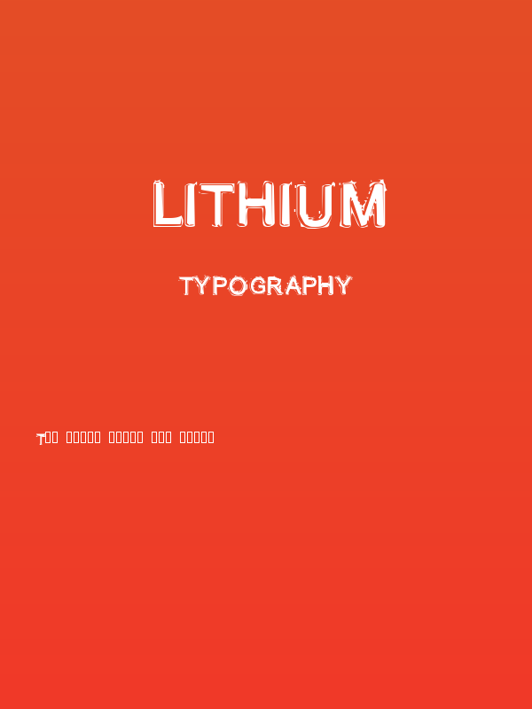 Lithium Poster