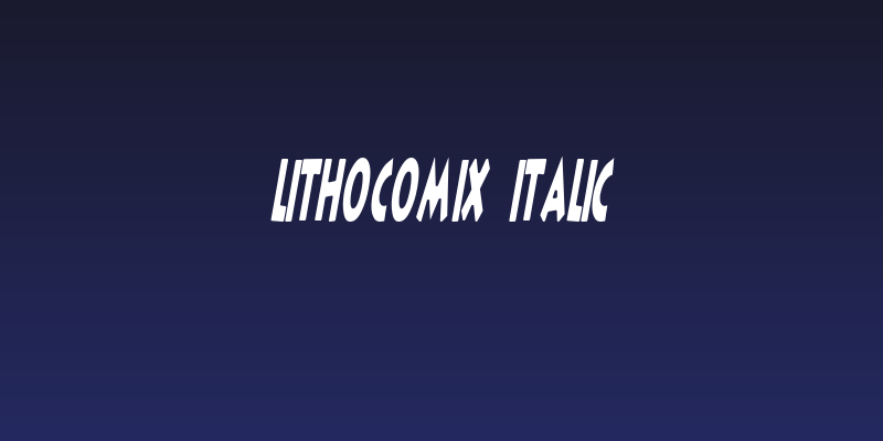 LithoComix Italic Social Header