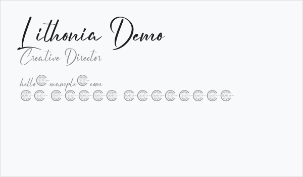 Lithonia Demo Business Card