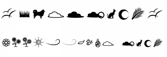 Lithunoa Dingbats Font OTHER CHARS