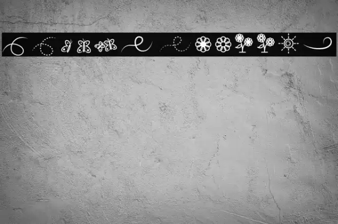 Lithunoa Dingbats Font examples