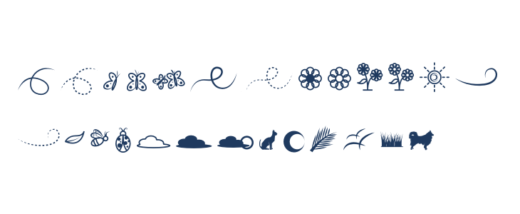 Lithunoa Dingbats Lowercase