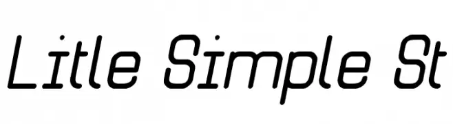 Litle Simple St  Frei Schriftart Herunterladen