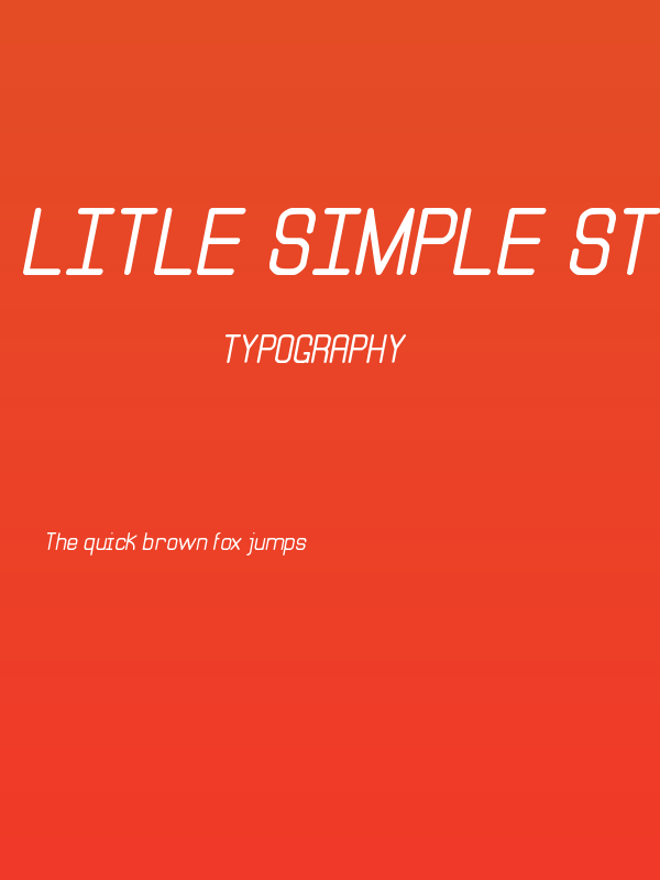 Litle Simple St Poster