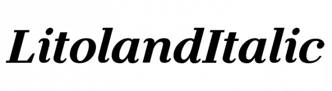 Litoland Italic  Fuentes Gratis Descargar