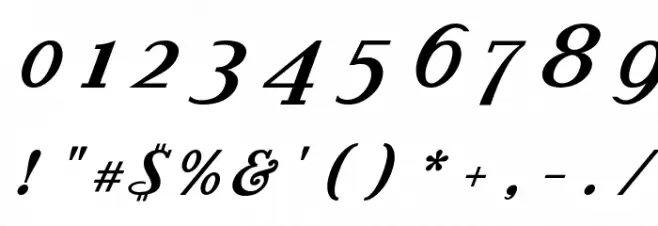Litoland Title Italic Font OTHER CHARS