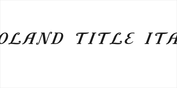 Litoland Title Italic Logo