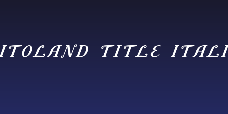 Litoland Title Italic Social Header