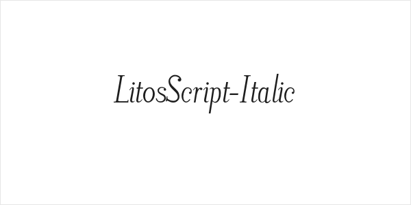 LitosScript-Italic Logo