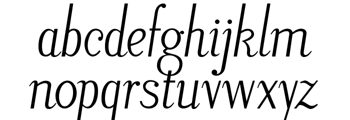 LitosScript-Italic Font LOWERCASE