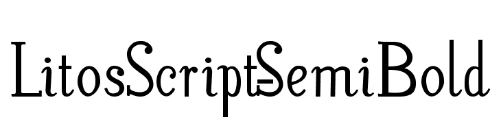 LitosScript-SemiBold Font