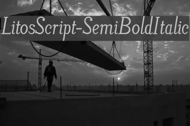 LitosScript-SemiBoldItalic Example 1