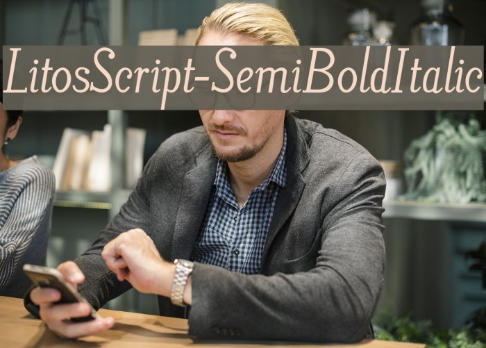 LitosScript-SemiBoldItalic Font examples