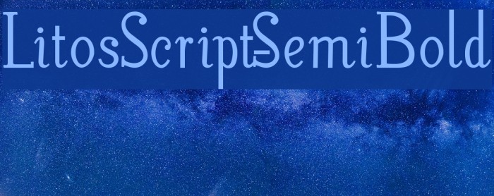 LitosScript-SemiBold Шрифта examples