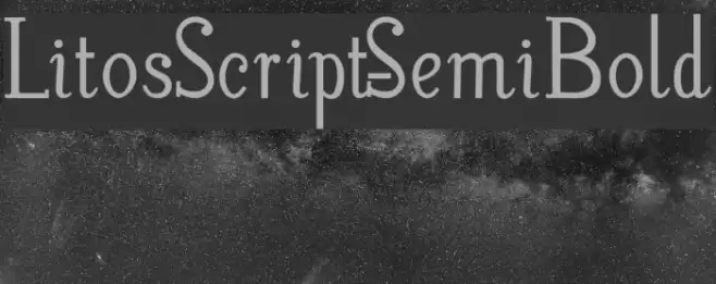 LitosScript-SemiBold Шрифта examples